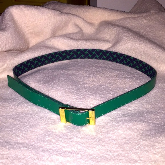 Talbots Green Leather Belt - Picture 2 of 4
